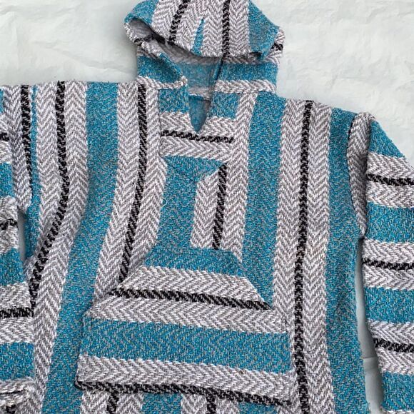 Hippie hooded drug rug pullover jacket size Small - Picture 3 of 6